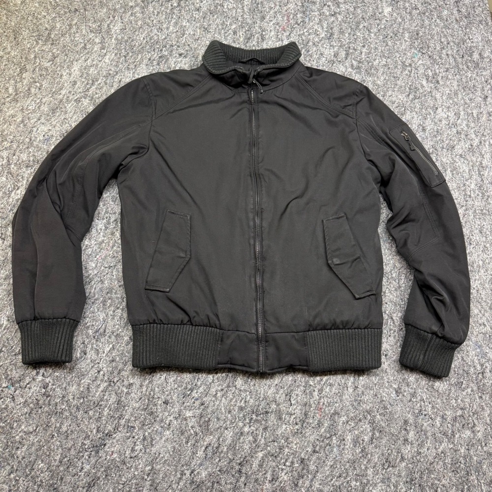 Calvin Klein Mens Bomber Jacket Black Water Resistant Full Zip‎ CM102431 Small